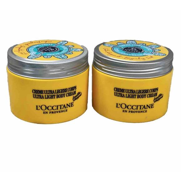L'Occitane Ultra Light Body Cream 5% Shea Butter 4.5 oz Lot Of 2 X2 - Picture 1 of 3